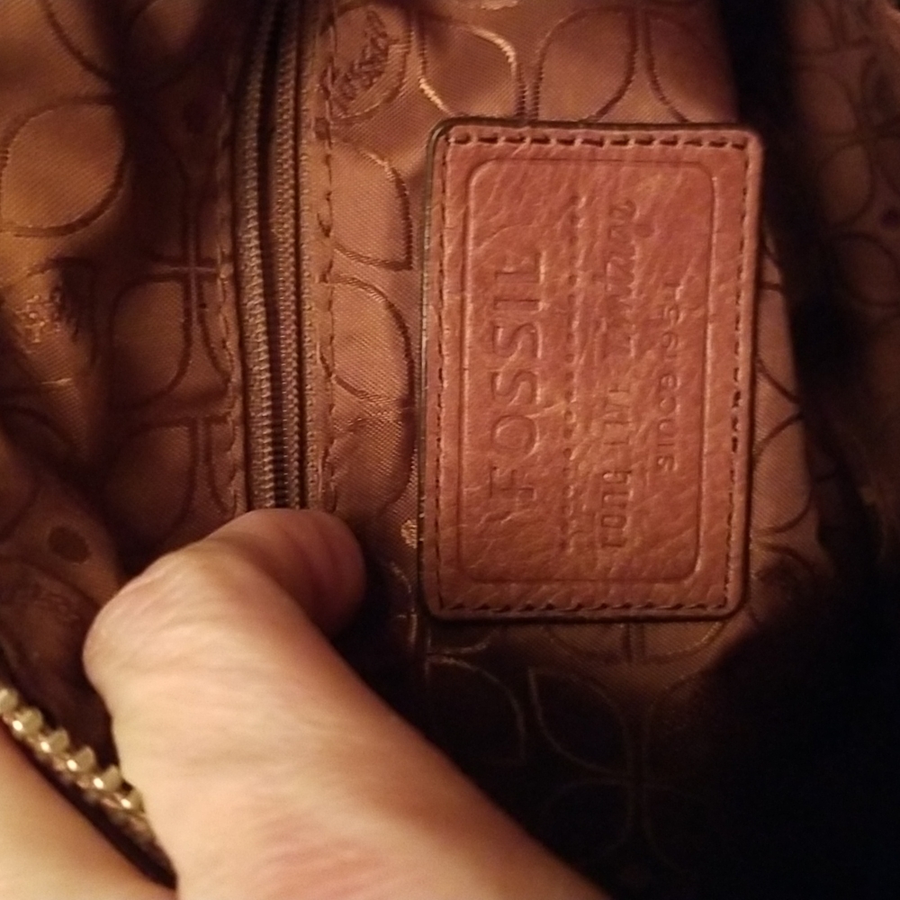 Fossil long live vintage large satchel! SO PRETTY! - Picture 10 of 14